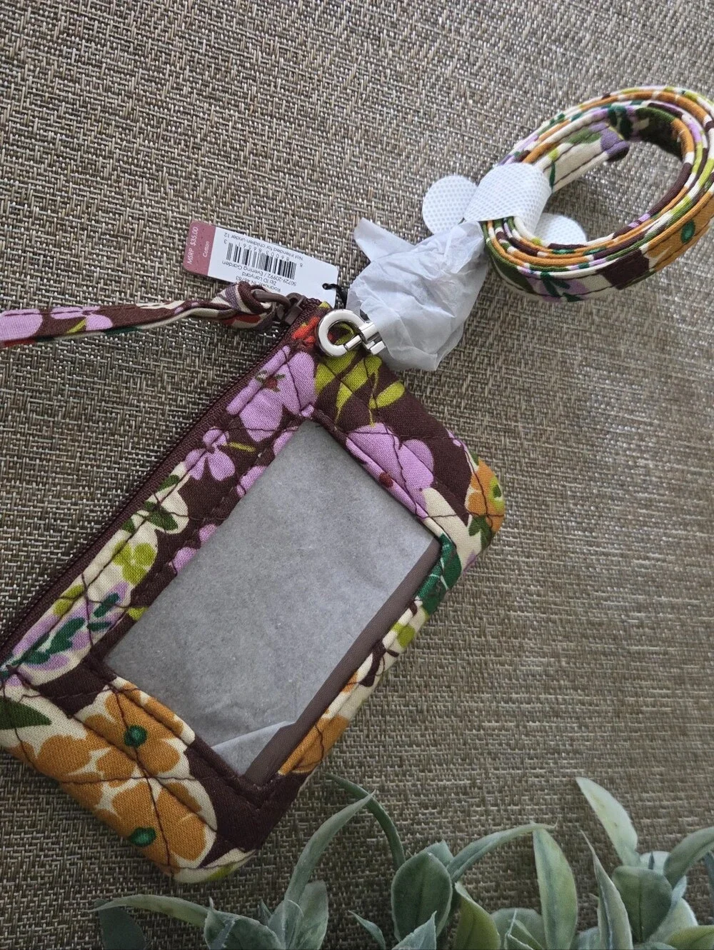 Vera Bradley Zip ID Wristlet with Lanyard